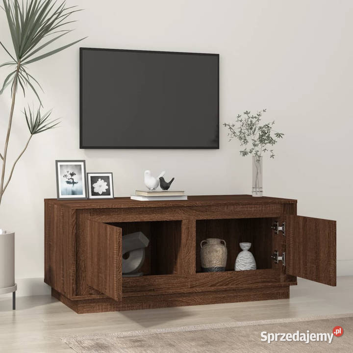 Stolik kawowy brązowy dąb 102x50x44 WM819883 Stoły Warszawa