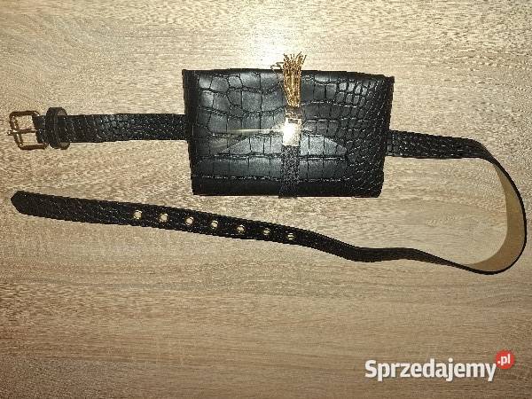 NOWA Torebka damska na pasek czarna elegancka z