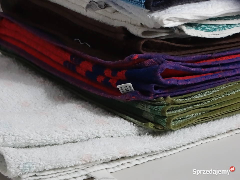 Zestaw 10 solidnych ręczników bawełnianych Różne lubelskie Biłgoraj