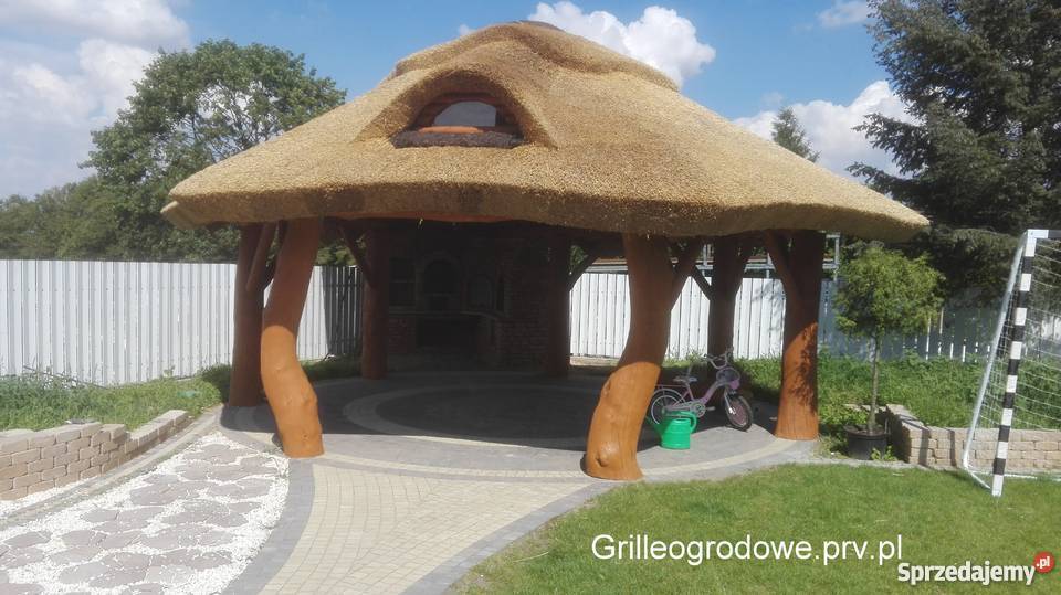 Grill murowany z kamienia piaskowiec granit Dom i Ogród Żarnów