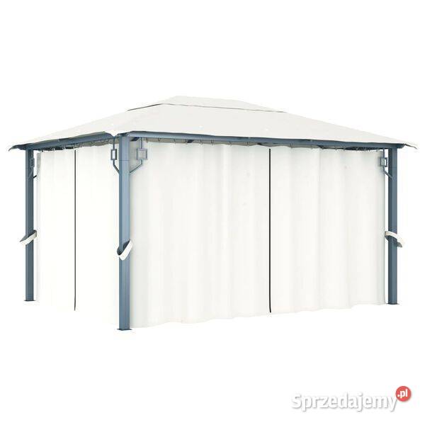 vidaXL Altana z zasłonami i lampkami LED 4x3 m mazowieckie Warszawa sprzedam
