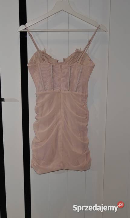 Bershka śliczna sukienka marszczenia 34 XS dolnośląskie Wrocław
