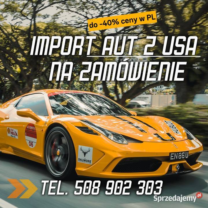 Import aut z USA samochodów na zamówienie Pomiechówek