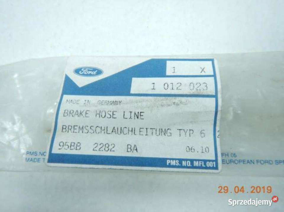 PRZEWÓD HAMULCOWY TYŁ FORD MONDEO 9296 1012023