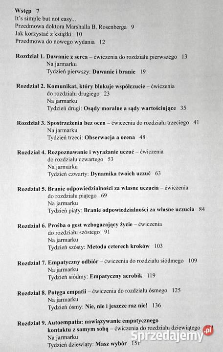 Porozumienie bez przemocy Ćwiczenia Ingrid Pozostałe Chełm