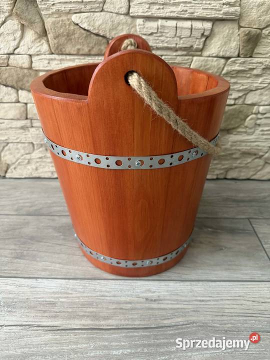 Wiadro drewniane ozdobne dekoracyjne wiaderko do Dębica