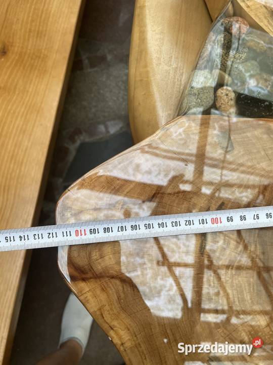 Blat stolik kawowy110x110x7 plaster monolit wiąz Stoliki kawowe i ławy Przysucha sprzedam