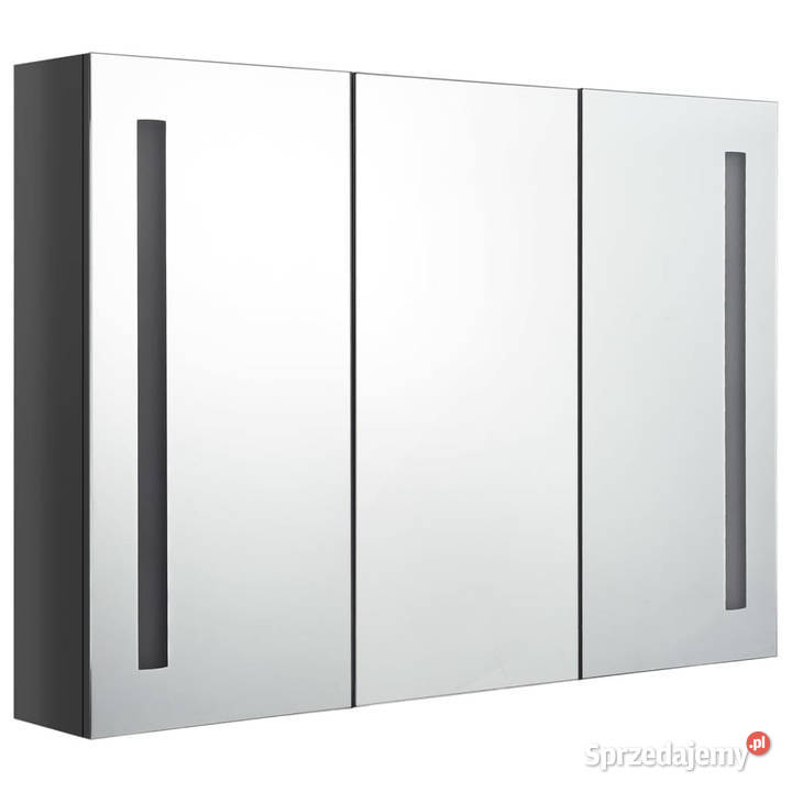 Szafka łazienkowa z lustrem i LED 89x14x62 Łazienkowe mazowieckie