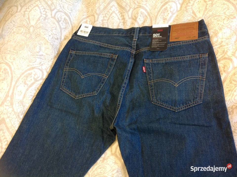 Spodnie Jeans Męskie LEVIS 501 LXL W34 L30 NOWE Levi's lubuskie