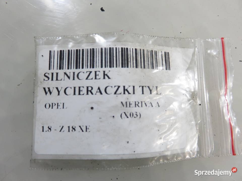 SILNICZEK WYCIERACZKI TYŁ OPEL MERIVA A X03 osobowe