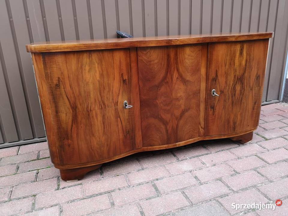 Komoda ARTDECO RTV Orzech Niska Stara Renowacji Swarzędz sprzedam