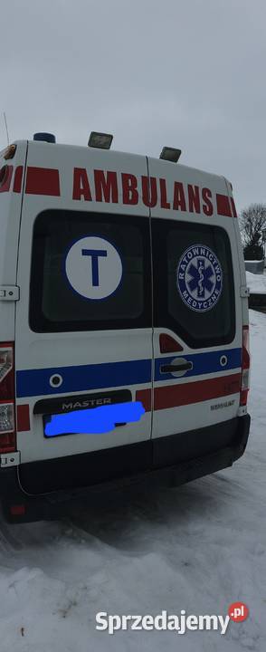 Ambulans karetka Renault Master 2013r przejscie Renault Biskupiec