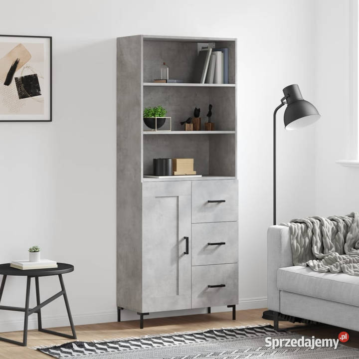 Witrynka szarość betonu 695x34x180 materiał Warszawa