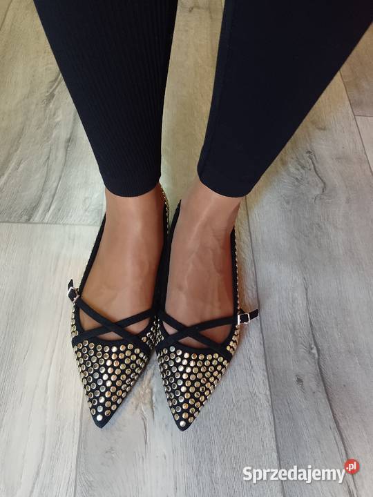 39 RIVER ISLAND Bogato zdobione baleriny Balerinki Kraków sprzedam