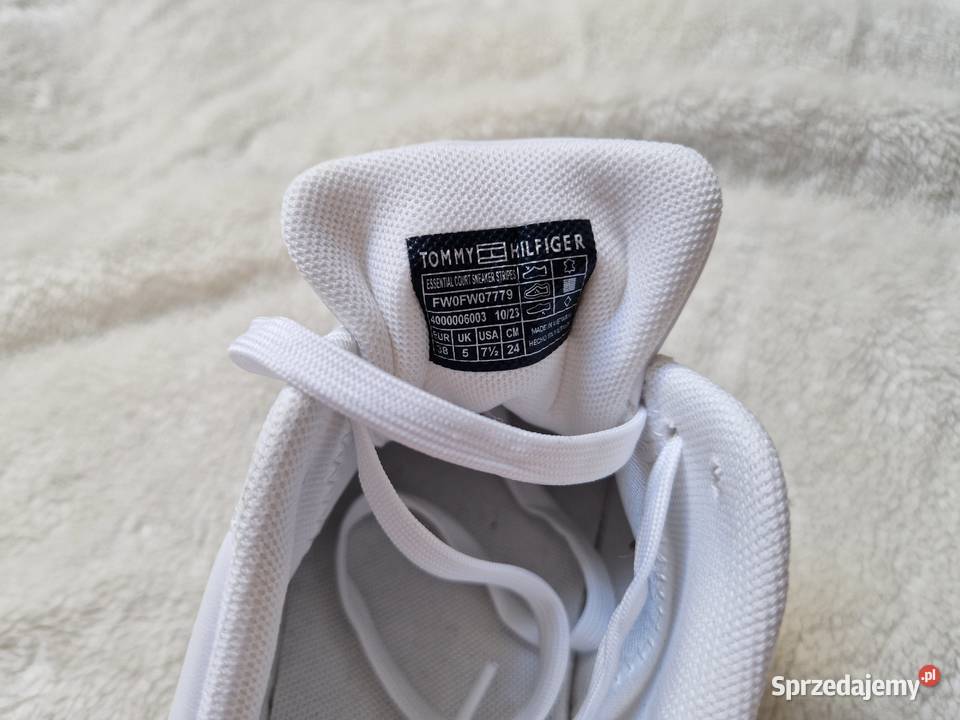 Nowe białe buty sportowe sneakersy damskie Tommy Bibice