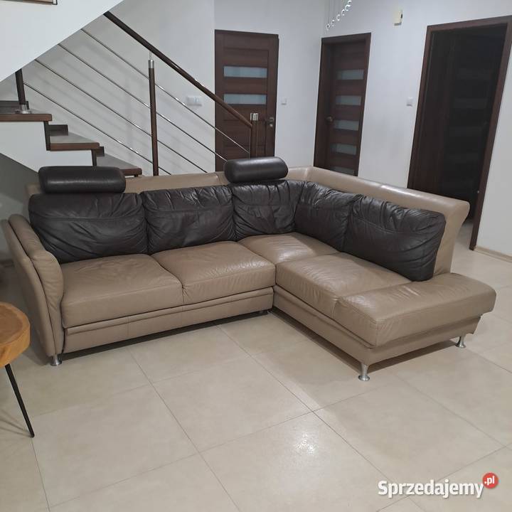 Narożnik skórzany rozkładany Bydgoskie Meble Łuków sprzedam