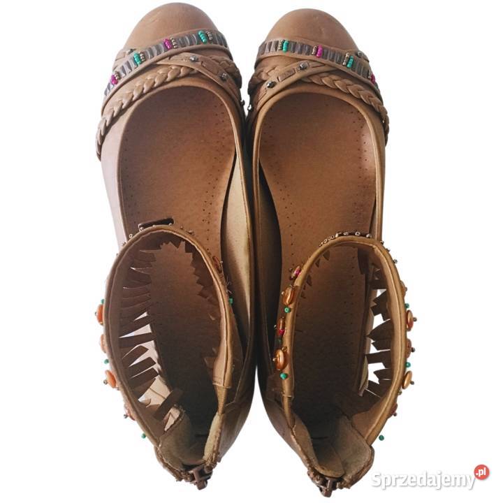Baleriny damskie ForBut Nomad Fringe 26cm Balerinki kujawsko-pomorskie Bydgoszcz