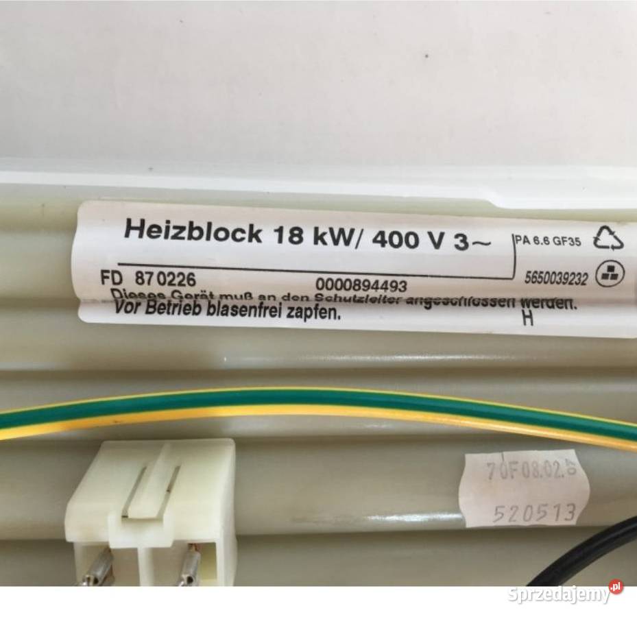 18kW hydrauliczny przepływowy heizblock SIEMENS Nowy Tomyśl