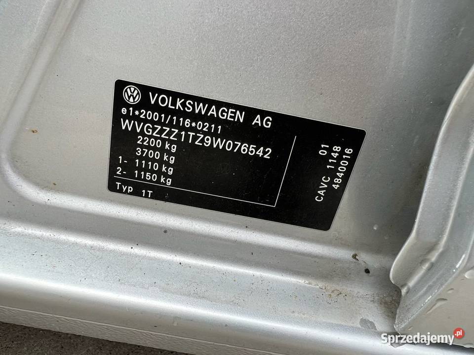 VW TOURAN nowe sprzęgło rozrząd Zarejestrowany nieuszkodzony Łódź