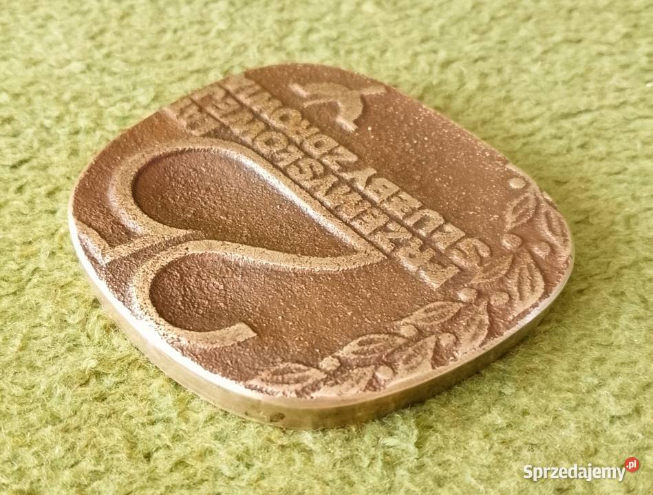 Medal mosiężny 25 lat Przemysłowej Służby Katowice