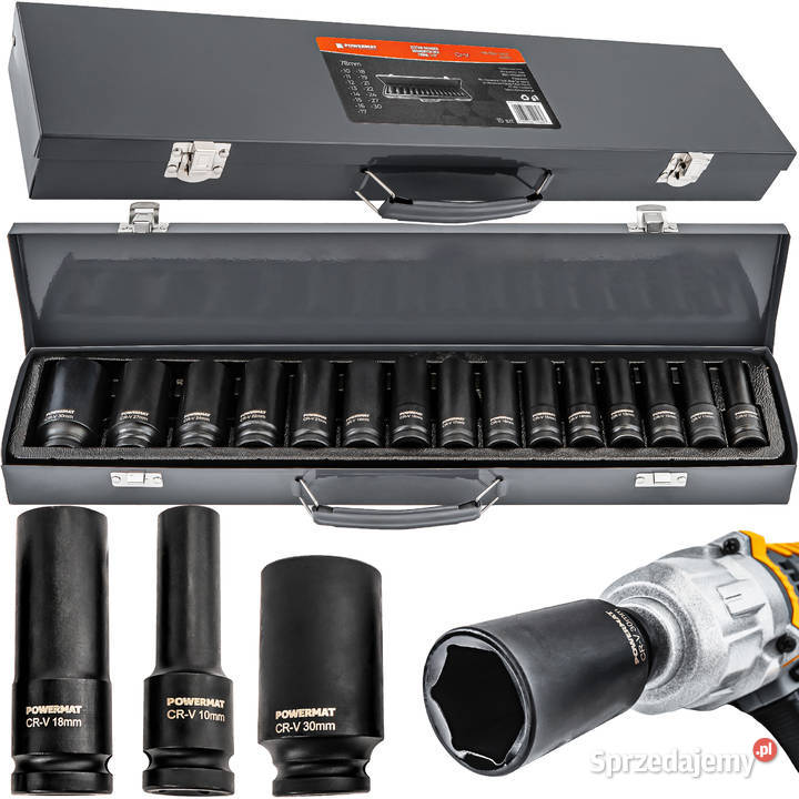 zestaw nasadek udarowych do kluczy 1030mm hex 15 Katowice