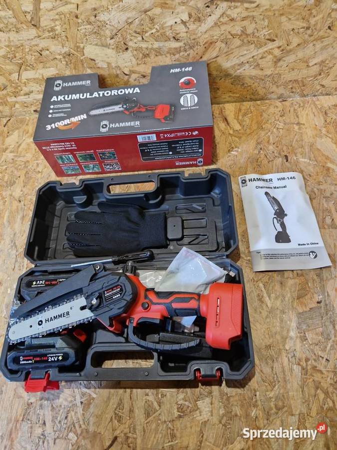 PIŁA ŁAŃCUCHOWA PILARKA AKUMULATOROWA 24V 2 X wielkopolskie Głogowa