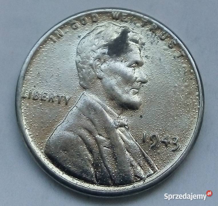 USONE CENT1943 rRZADKAOCYNKOWANA STAL Numizmatyka Antyki, Sztuka, Kolekcje Legionowo sprzedam