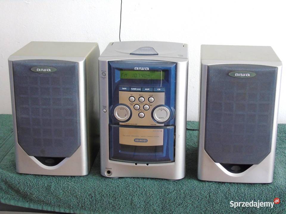 Wieża Aiwa kolumny radio AUX ładna DOSTAWA Jasło sprzedam