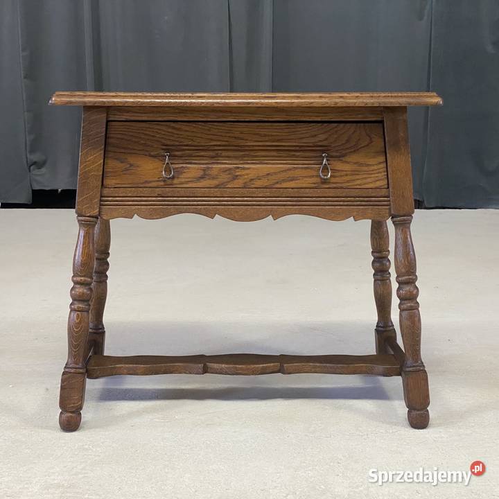 Stylowa debowa szafka komoda z szufladą Budno