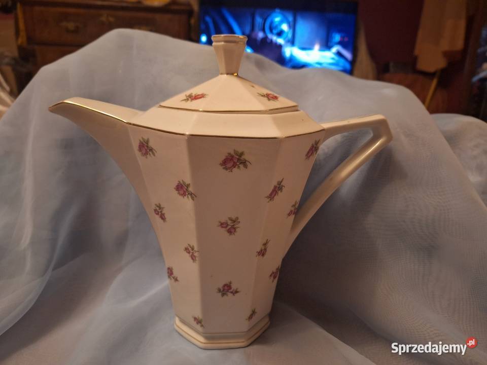 Duży dzbanek Victoria Czechoslovakia Art Deco Antyki Wrocław