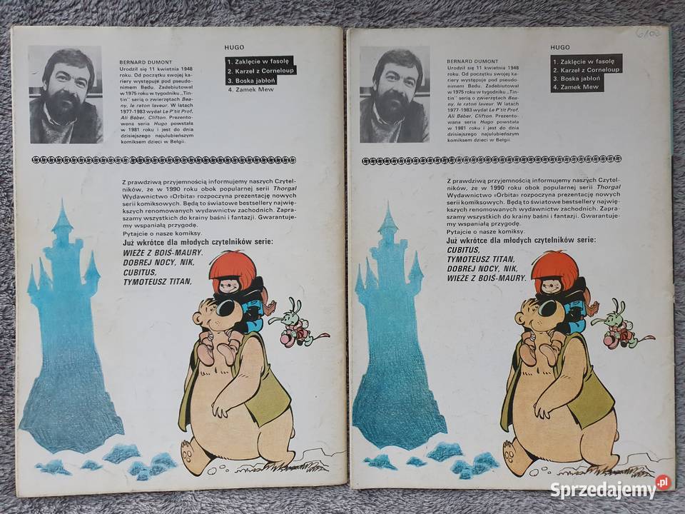 Hugo komplet 5 komiksów pierwsze wydania 1990 pomorskie Gdynia