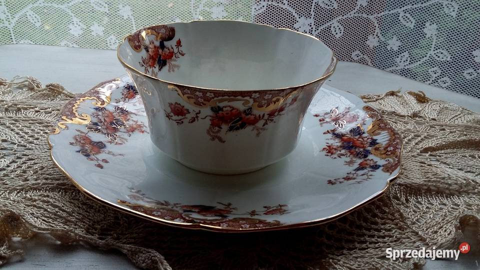 patera i miseczka komplet kostna porcelan E Gdańsk