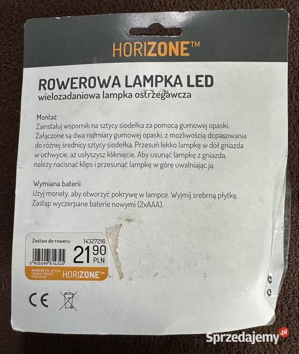 Zestaw rowerowy NOWY Licznik lampka przednia Części i akcesoria Oborniki