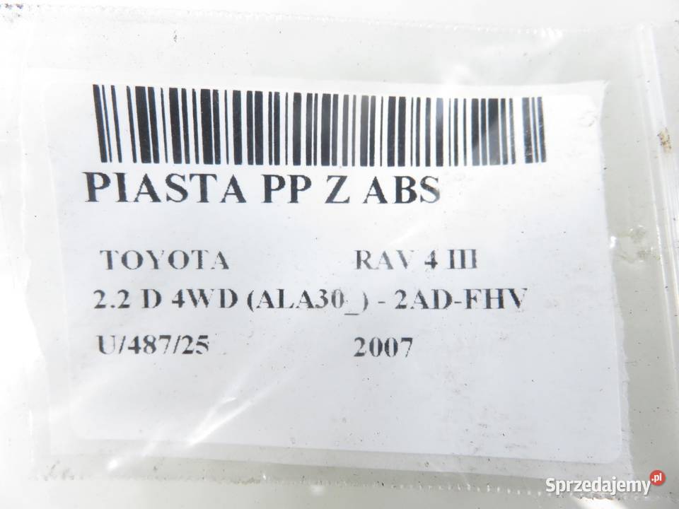 ZWROTNICA PRZEDNIA PRAWA TOYOTA RAV 4 III 22 D osobowe Piasty i łożyska kół