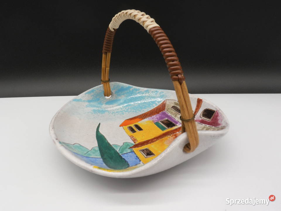 Ceramiczny Koszkoszyk z ręcznie malowanym wielkopolskie Raszków