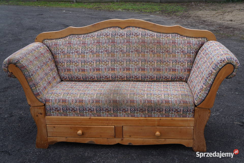 Sofa Sosnowa Prowansalska Retro Vintage 1cm sprzedam
