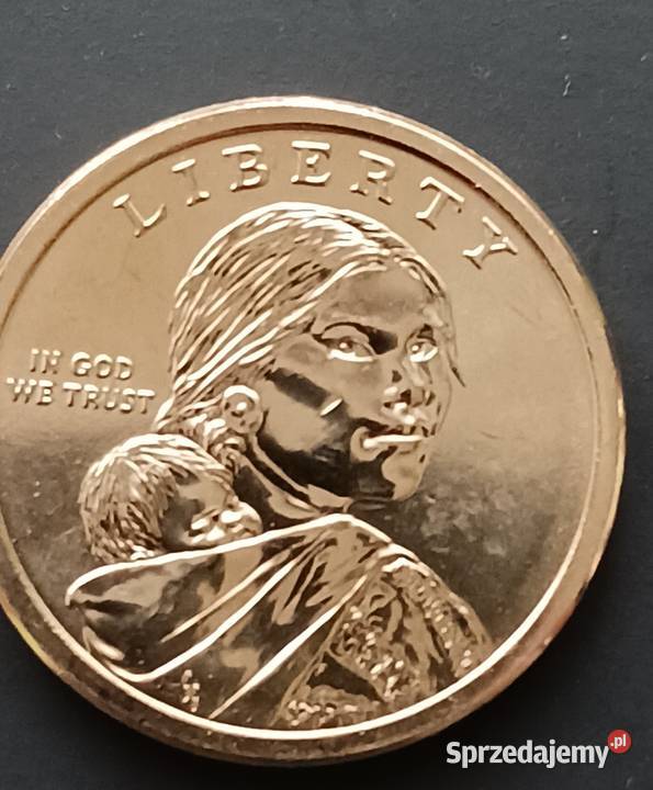 1 Dolar USA 2024 r Indianka Sacagawea men D Numizmatyka Konin