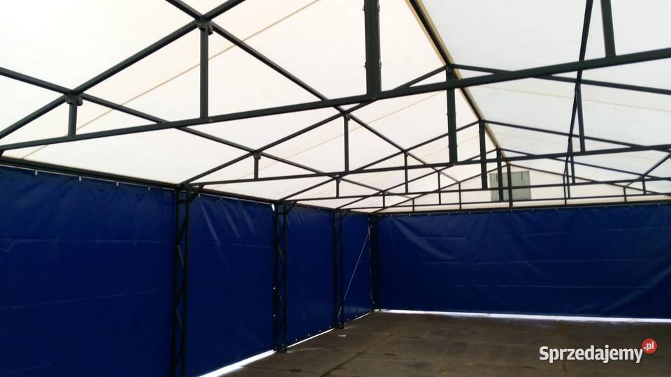Hala namiotowa całoroczna magazyn z plandeki PVC Olsztyn