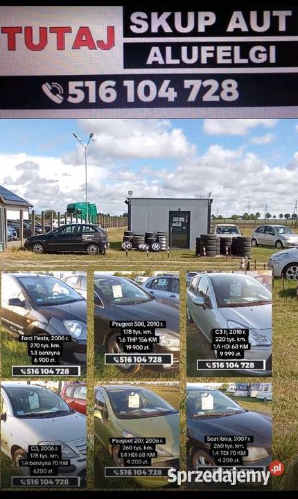 ALUFELGI 16 PEUGEOT CITROEN SKUP AUT ALUFELGI wielkopolskie Wągrowiec