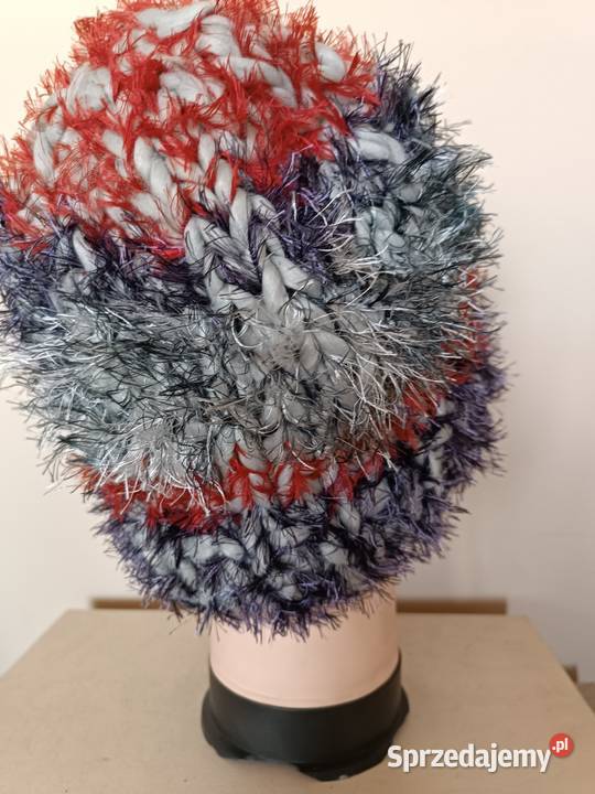 Czapka puchata handmade Elz8 Otwock