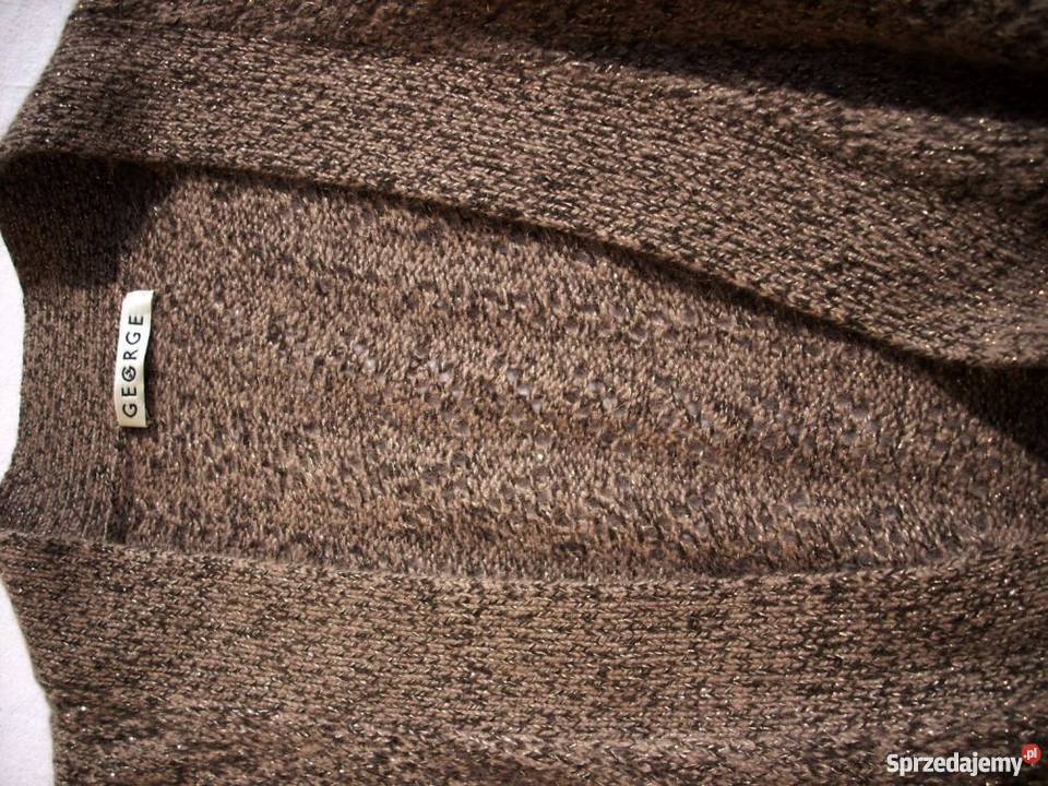GEORGE Sweter Kamizelka Angora Ażur j NOWA 50 52 Nowy Sącz
