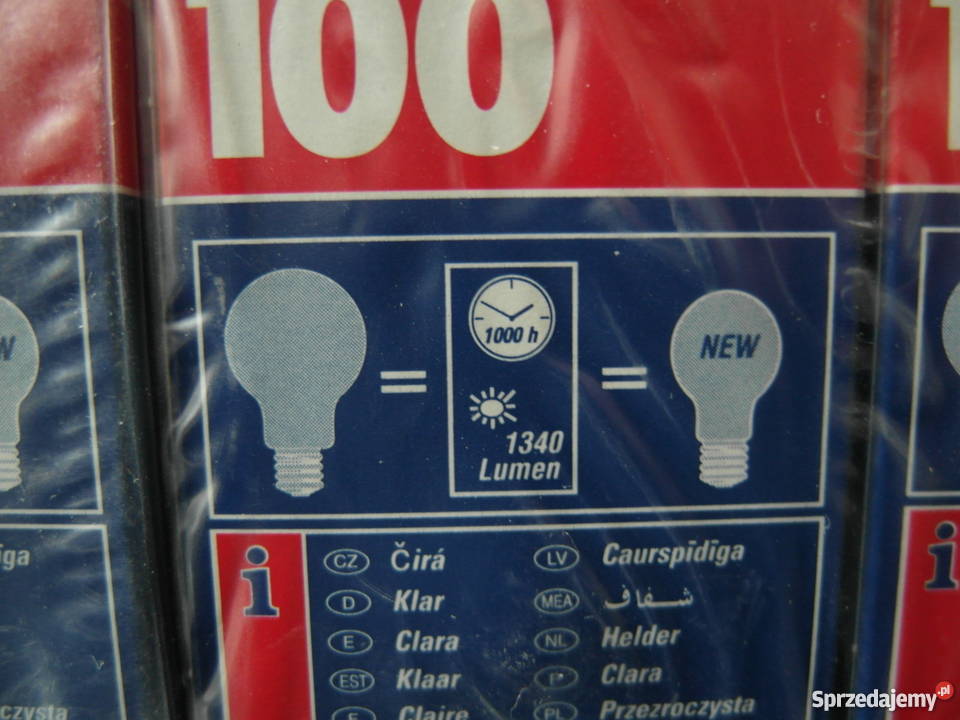 żarówka TUNGSRAM 10 100W 230V E27 przezroczysty Łódź