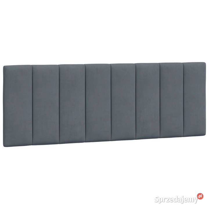 Rama łóżka z LED ciemnoszara aksamitna 140x190 mazowieckie Warszawa