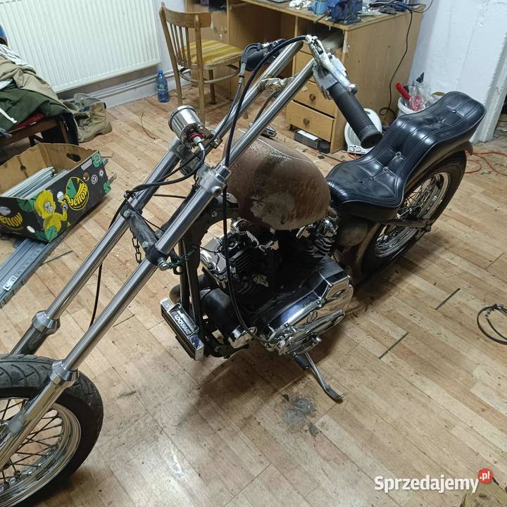 Harley Sportster Ironhead 77 Chopper sztywna