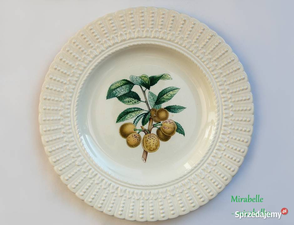Talerze botaniczne vintage Royal Cauldon Anglia Wyposażenie wnętrz sprzedam