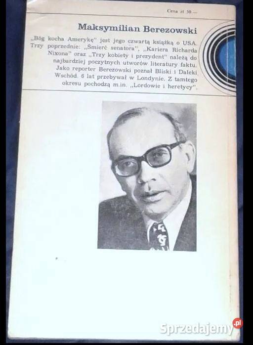 Bóg kocha Amerykę Maksymilian Berezowski miękka Chełm