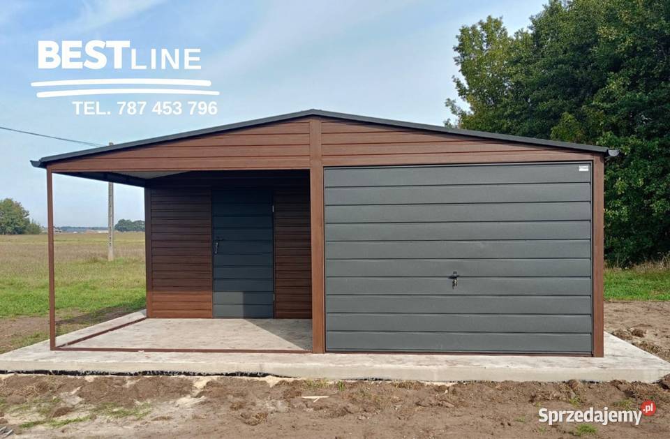 Garaż 6x5 z wnęką poziomy panel Premium samodzielny Bochnia sprzedam