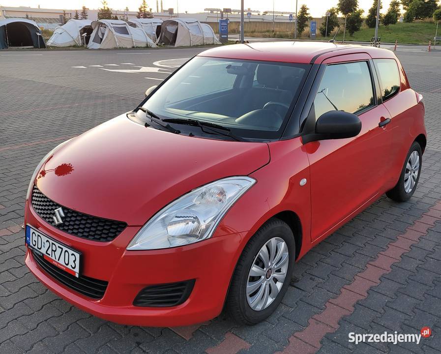 Suzuki Swift 12 benzyna 2011 164 gotowy do jazdy czerwony Gdańsk sprzedam