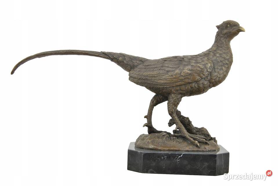 Duży Bażant Figura z brązu Ptak Myśliwska Rzeźba Rzeźby i figury Kraków