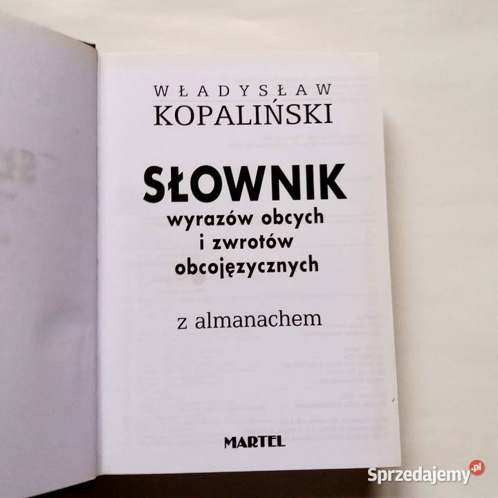 Słownik wyrazów obcych i zwrotów obcojęzycznych twarda